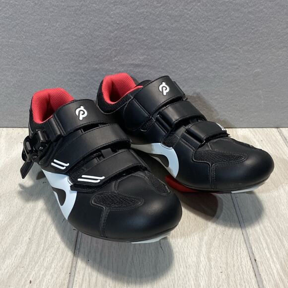 Peloton Black Athletic Cycling Shoes with Velcro Straps - Picture 1 of 11